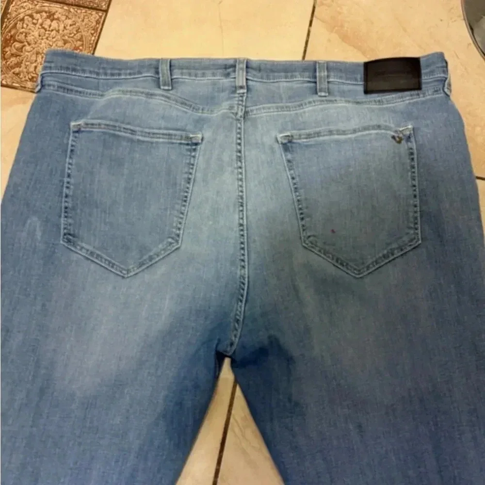 Authentic-True Religion JACK Skinny Tapered-Cotton-Jeans-Pants-Blue-W44 / L 44